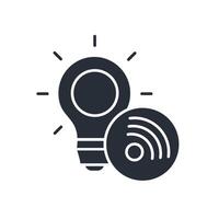 Smart light icon. .Editable stroke.linear style sign for use web design,logo.Symbol illustration. vector