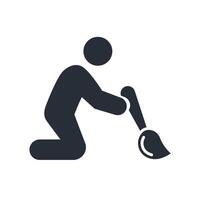 painter icon. .Editable stroke.linear style sign for use web design,logo.Symbol illustration. vector