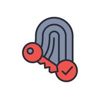 biometrics icon. .Editable stroke.linear style sign for use web design,logo.Symbol illustration. vector