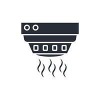 Smoke detector icon. .Editable stroke.linear style sign for use web design,logo.Symbol illustration. vector