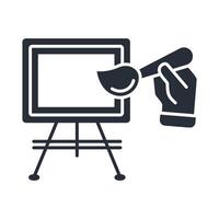 canvas icon. .Editable stroke.linear style sign for use web design,logo.Symbol illustration. vector