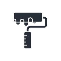 paint roller icon. .Editable stroke.linear style sign for use web design,logo.Symbol illustration. vector