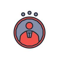 User icon. .Editable stroke.linear style sign for use web design,logo.Symbol illustration. vector