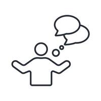 Haha icon. .Editable stroke.linear style sign for use web design,logo.Symbol illustration. vector