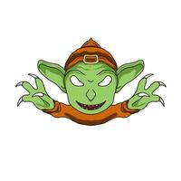 Illustration of goblin, mythological creature and widely used for Halloween costume vector