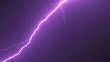 Lightning bolt on purple background photo