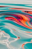 A colorful abstract background with waves and ripples photo