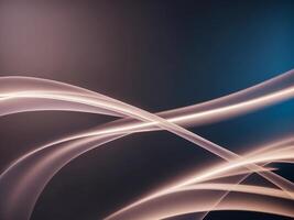 Abstract light waves on a dark background photo