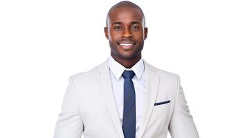 A man in a suit and tie smiling photo