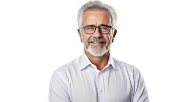 A man with glasses and a beard photo