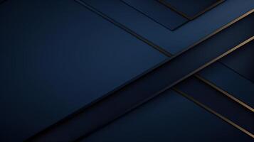 A dark blue background with gold lines photo