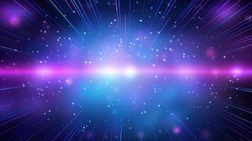 Abstract space background with stars and light photo