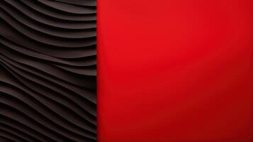 Abstract red and black background with wavy lines photo