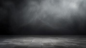 An empty room with a dark sky and a floor photo