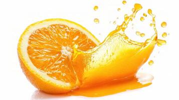 Orange juice splash photo
