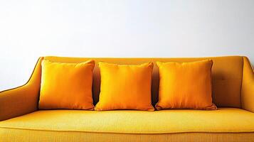 A couch with four pillows photo
