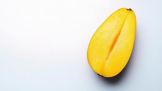 A half of a mango photo