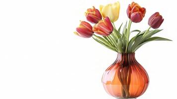 A vase with flowers in it photo