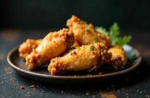 Chicken wings background, photo food restaurant menu