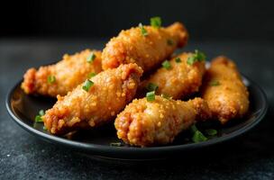 Chicken wings on background, photo food restaurant menu