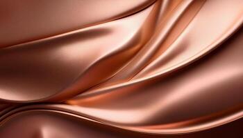 Smooth copper tones with elegant curves and metallic texture photo