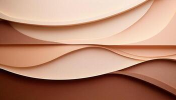 Abstract waves in neutral tones - curved layered patterns photo