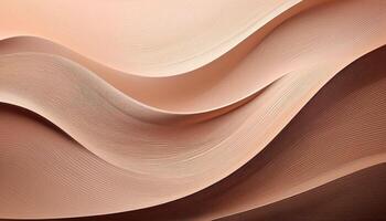 Abstract textured waves in neutral earth tones with flowing lines and curves photo