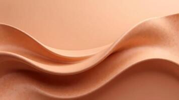 Abstract wavy pattern in warm neutral tones on smooth background photo