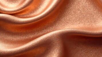 Luxurious mocha mousse satin fabric with smooth flowing texture photo