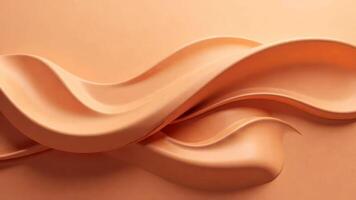 Abstract flowing curves in soft mocha mousse tones with dynamic movement photo