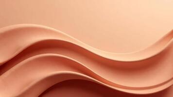 Abstract curved pattern with smooth beige waves in minimalist design photo