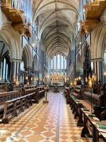 Worcester in the UK on 26 August 2024. A view of the interior of Worcester Cathedral photo