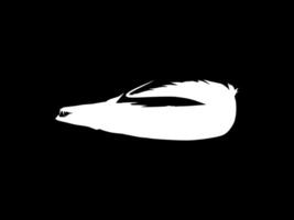Silhouette of the Cutlass Fish, Flat Style, can use for Logo Gram, Art Illustration, Pictogram, or Graphic Design Element vector