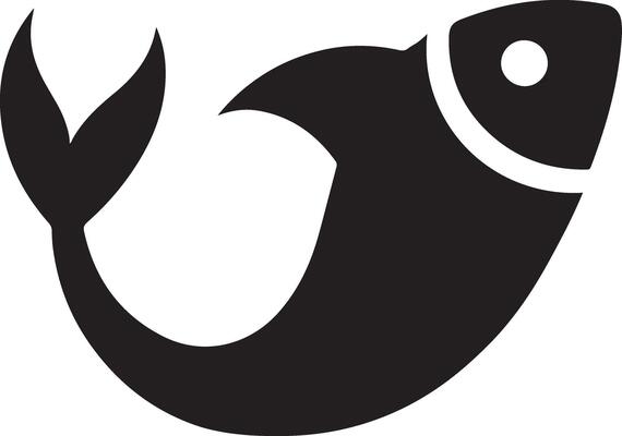 Elegant Fish Silhouette Graphics