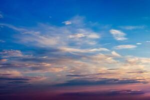Sunset sky background photo