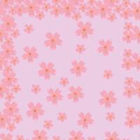 Light pink flower pattern vector