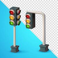 Traffic lights, traffic sign symbol. 3d, Suitable for design elements vector