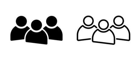 Teams icon . Community, people, team, group, employees, person, squad avatar for business, app, UI, website. vector