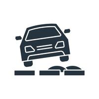 Car Tilt icons symbol elements for infographic web vector