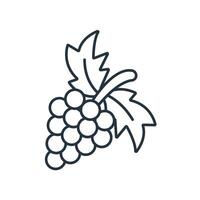 grapes icons symbol elements for infographic web vector