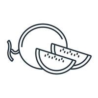 cantaloupe icons symbol elements for infographic web vector