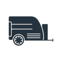 trailer icons symbol elements for infographic web vector