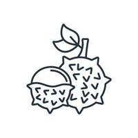 lychee icons symbol elements for infographic web vector