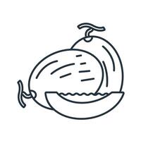 melon icons symbol elements for infographic web vector