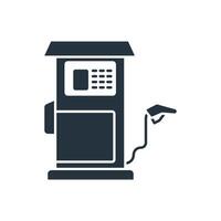 gas pump icons symbol elements for infographic web vector