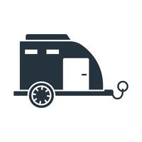 caravan icons symbol elements for infographic web vector