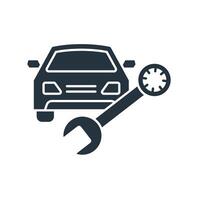 car mechanic icons symbol elements for infographic web vector