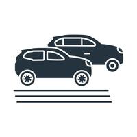 Car icons symbol elements for infographic web vector