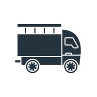 truck icons symbol elements for infographic web vector