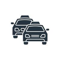 Taxi icons symbol elements for infographic web vector